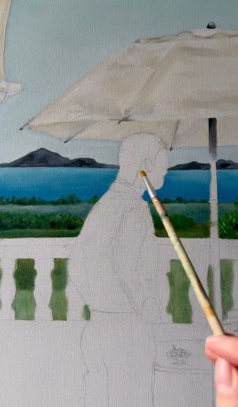 Dolanor en train de peindre